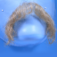 Original John Blake film quality costume human facial hair mustache blonde with grey Extra Large