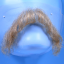 Original John Blake film quality costume human facial hair mustache light blonde Extra Large