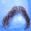 Original John Blake film quality costume human facial hair mustache medium brown with grey Extra Large